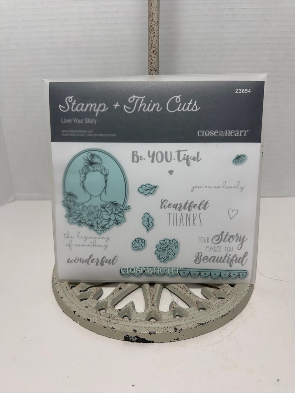 Close To My Heart Stamp + Thin Cuts set in the "Love Your Story" theme